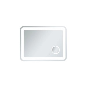 Elegant Lighting Lux 27in x 36in Hardwired LED mirror with magnifier and color changing temperature 3000K/4200K/6000K - 1 of 4