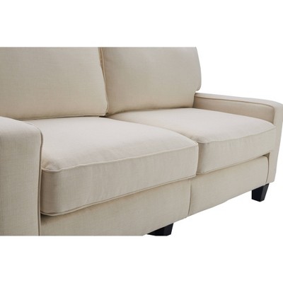 Palisades Light Cream Linen 73" Compact Sofa with Removable Cushions