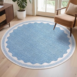 coucheta Multi-size Washable Area Rugs for Living Room, Modern Non-Slip Low-Pile Carpet with Rubber Back, for Bedroom, Dining, Office, Entryway - 1 of 4