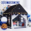 Etokfoks Space Kids Tent Indoor Rocket Ship with Mat Star Lights 1 Piece for Toddlers Playroom Bedroom Spacious for 3 to 4 Children - 2 of 4