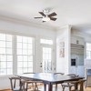 Parrot Uncle 24" Modern Integrated LED Indoor Natural Flush Mount Ceiling Fan - 4 of 4