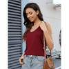 BLUEMING Womens Summer Basic Tank Tops Racer Back Tank Tops U Neck Athletci Sleeveless Vests - 2 of 3