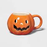Halloween Stoneware Figural 14.4oz Mug Pumpkin - Hyde & EEK! Boutique™