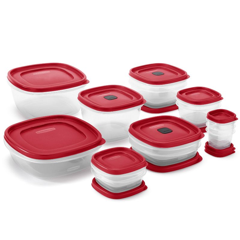 Rubbermaid 28pc Plastic Food Storage Container Set, 1 of 5