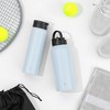 JoyJolt Vacuum Insulated Water Bottle with Flip Lid & Sport Straw Lid - 32 oz Large Hot/Cold Vacuum Insulated Stainless Steel Bottle - 2 of 4