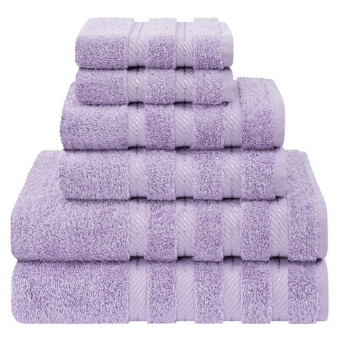 Lavish Home 24-piece Cotton Towel Set With 6 Bath Towels, 6 Hand Towels, 6  Washcloths, And 6 Fingertip Towels : Target