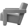 UNISOAR Modern Textured Velvet Upholstered Accent Lounge Arm Chair - 3 of 4