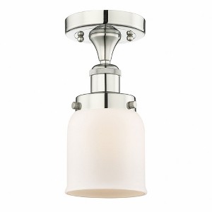 Bell - 1 Light Semi-Flush Mount In Industrial Style-8.25 Inches Tall and 6.5 Inches Wide - 1 of 1