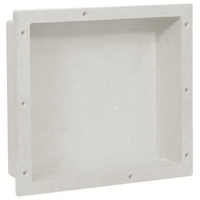 VidaXL Shower Niche Matt White 16.1"x14.2"x3.9"
