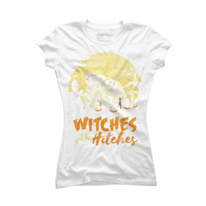 Junior's Design By Humans Halloween Camping Witches Hitches Funny By RedBirdLS T-Shirt - 1 of 3