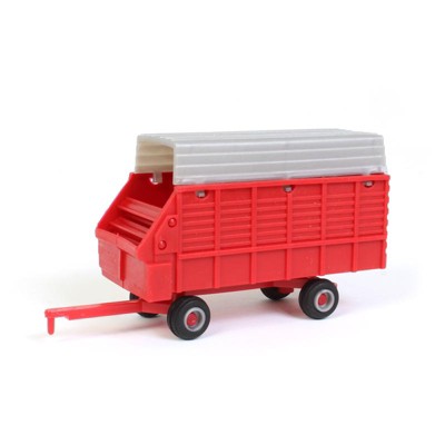 Standi Toys 1 64 Plastic Red & Silver Single Axle Forage Wagon St161 