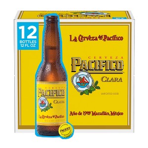 Pacifico Clara Lager Beer - 12pk/12 fl oz Bottles - 1 of 4