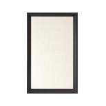 17" x 28" Linen Natural Framed Pinboard Black - Sheffield Home