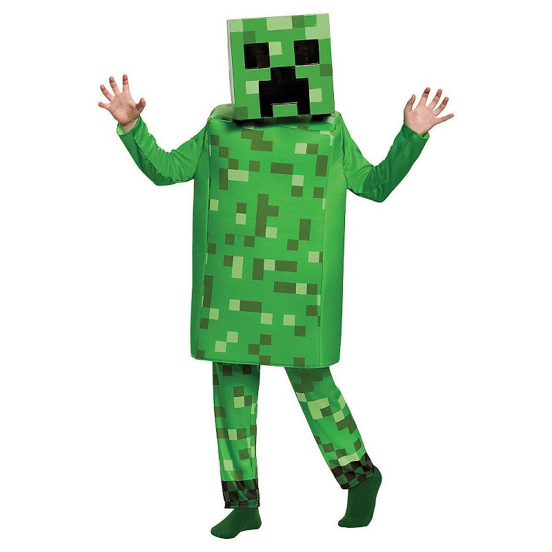 Disguise Kids' Deluxe Minecraft Creeper Costume, 1 of 4