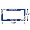 Hampton Pirates Corner Stripes License Plate Tag Frame - 4 of 4