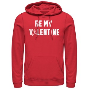 Men's Star Trek Be My Starfleet Valentine Pull Over Hoodie - 1 of 3