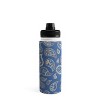 Cynthia Haller Classic blue and gold paisley Water Bottle - Society6 - 2 of 4