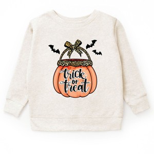 Trick of Treat Pumpkin - Toddler Graphic Sweatshirt and Youth Graphic Sweatshirt - 1 of 2