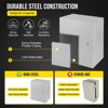 Garvee NEMA Weatherproof Electrical Box, NEMA 4X Enclosure with Lock & Mounting Plate, Steel Junction Box for Indoor/Outdoor - 3 of 4