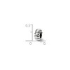 Black Bow Jewelry Sterling Silver Fluted Spacer Bead Charm - 2 of 3