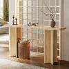 Hommoo Modern Console Table with Crossed Legs Beige - 2 of 4