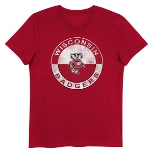 NCAA Wisconsin Badgers Girls' Crew Neck T-Shirt - 1 of 1