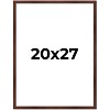 PosterPalooza | Classic Modern Brown Picture Frame - UV Acrylic, Foam Board Backing, Hanging Hardware - 2 of 4