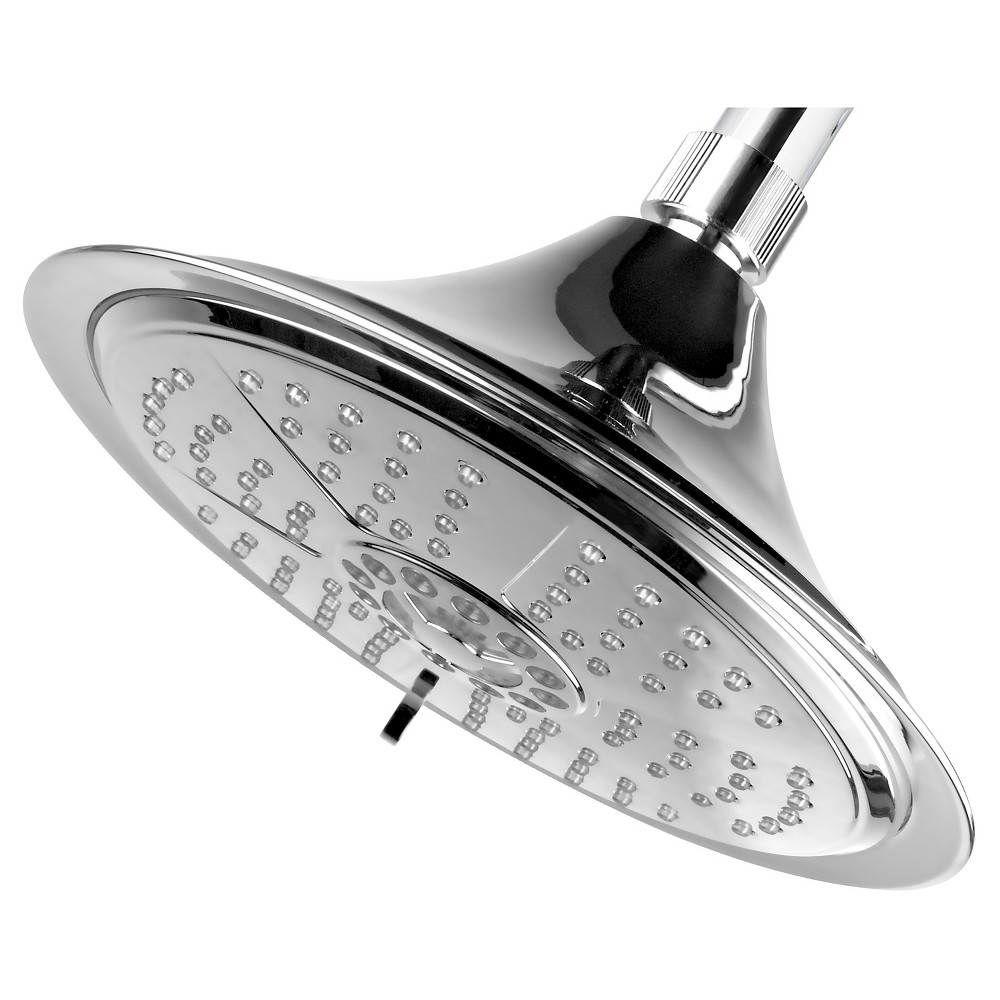 Photos - Shower System 8" LED Color Changing Showerhead Chrome - DreamSpa: 5-Setting, Polished Plastic, 2.5 GPM Flow Rate