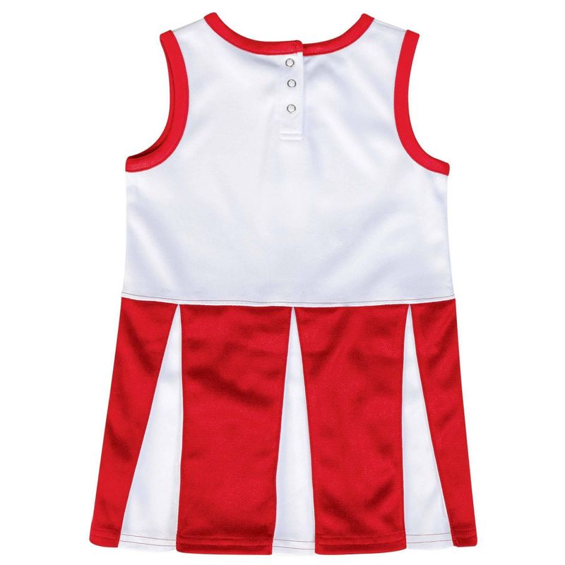NCAA Utah Utes Girls&#39; Short Sleeve Toddler Cheer Dress Set, 2 of 4