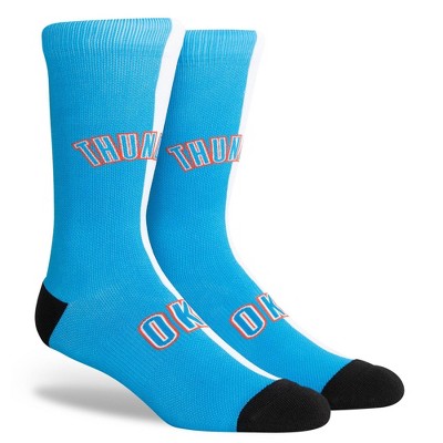 NBA Oklahoma City Thunder Split Crew Socks - L