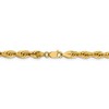 Black Bow Jewelry 4.75mm 14k Yellow Gold Hollow Rope Chain Necklace - 3 of 4