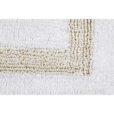 Pistachio Green Cotton Tufted Reversible Bath Rug