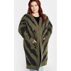 Women's Plus Size Earn Your Stripes Cardigan - moss | CITY CHIC - 3 of 4