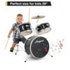 Coucheta 3-Piece Life Drum Set - Beginner Kit with Cymbal, Tom, Bass Drum - Includes Sticks, Pedal & Stool for Kids - 2 of 4