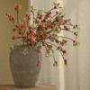 Attop [3pcs Mini Apple Branches] 3pcs Vibrant Red and Green Artificial Mini Apple Branches | Faux Fruit Stems for Decor - 3 of 4