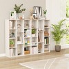 Tangkula 2PCS 11-Cube Bookcase Modern Geometric Bookshelf Storage w/ Anti-tipping Kits - 2 of 4