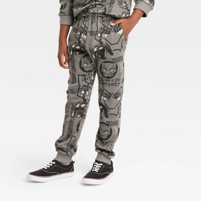 Boys' Marvel Black Panther Jogger Pants - Dark Gray : Target