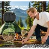 Airsurfer 9'x18' Black and White Outdoor Rug Stylish Waterproof Camping Rug Picnic Blanket, Camping Mat for Outdoor Adventures, for Camping Comfort - 4 of 4