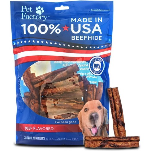 Pet Factory - Made in USA Beefhide Braided Sticks Flavored Dog Treats —  Furhaven Pet Products