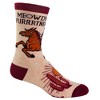 Crazy Dog Youth Meowdy Purrtner Socks Funny Howdy Partner Cowboy Cat Novelty Footwear - 3 of 4