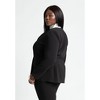 ELOQUII Women's Plus Size The 365 Semi Stretch Double Breast Collarless Blazer - 3 of 4