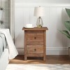 vidaXL Nightstand Solid Mahogany Wood 15.7"x11.8"x20.1" - 3 of 4