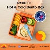 OMIEBox Insulated Bento Lunch Box with Leakproof Thermos Food Jar 3 Compartments - 2 of 4