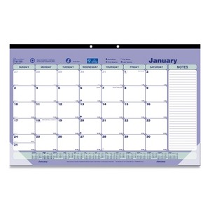Rediform Office Products Monthly Desk Pad Calendar 12-Month January 2026 to December 2026 White - 1 of 4