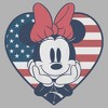 Junior's Minnie Mouse American Heart Oversized T-Shirt - 2 of 2