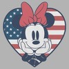 Junior's Minnie Mouse American Heart Oversized T-Shirt - image 2 of 2