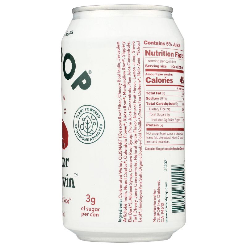 OLIPOP Doctor Goodwin Prebiotic Soda - 12 fl oz, 3 of 11