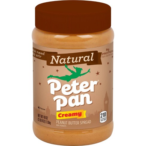 Peter Pan Natural Creamy Peanut Butter 40oz Target