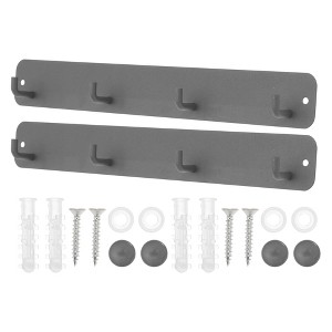 Unique Bargains Coat Hooks Wall Mount with Coat Hooks for Entryway Bathrooms - 1 of 4