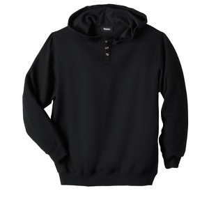 KingSize Men's Big & Tall Fleece Pullover Henley - 1 of 2